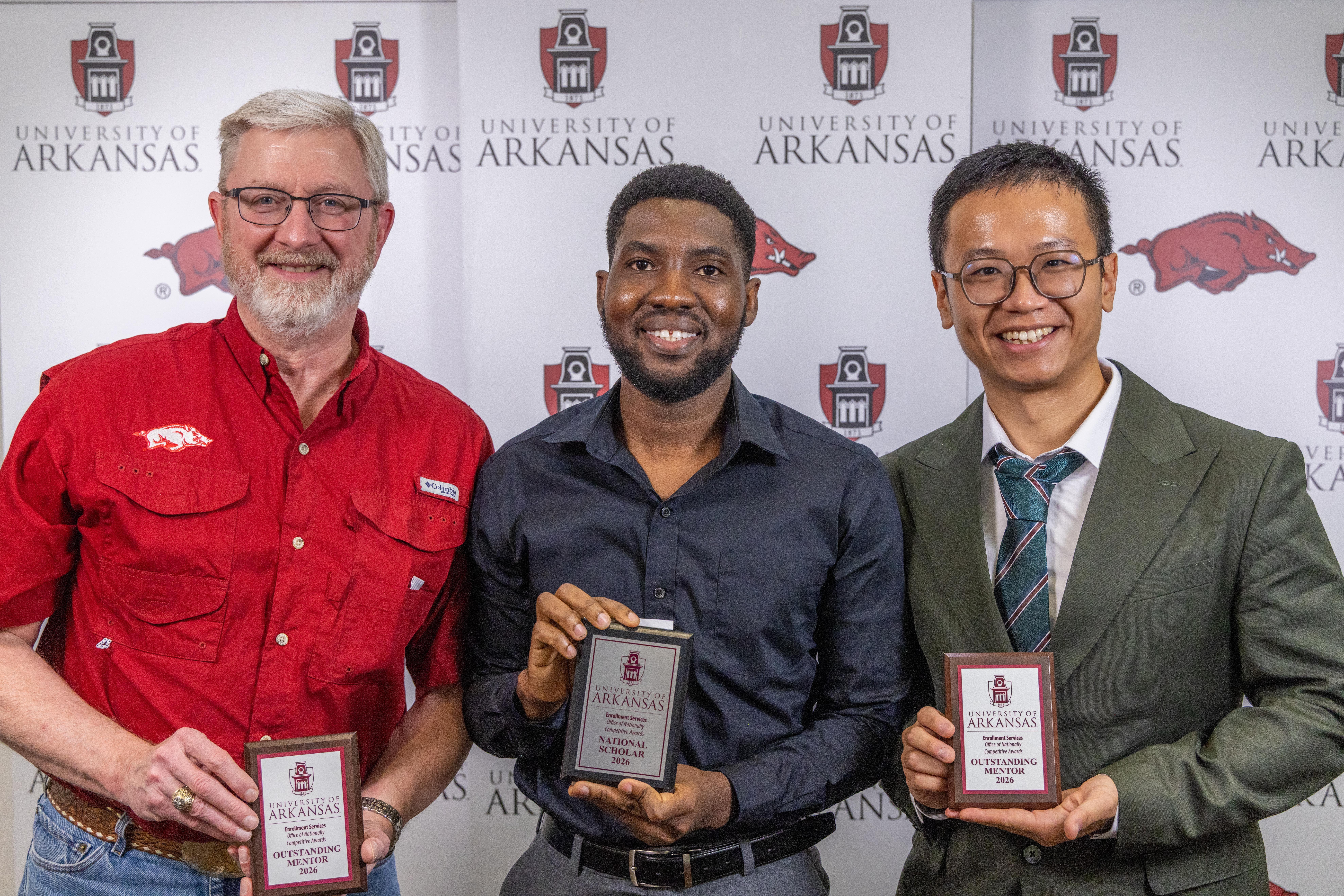 Outstanding Mentor Award, University of Arkansas, 2026